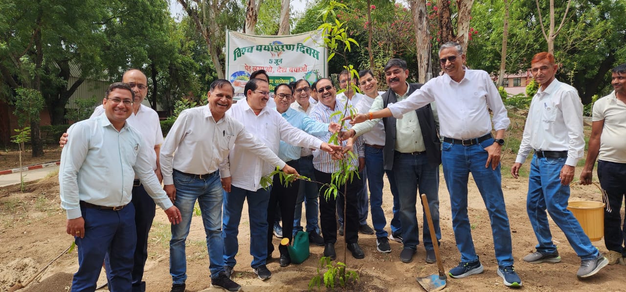 सघन वृक्षारोपण हर व्यक्ति की| नैतिक जिम्मेदारी–नरेश बेहरिया आज आरएसडब्ल्यूएम गुलाबपुरा में विश्व पर्यावरण दिवस के अवसर पर सघन वृक्षारोपण कार्यक्रम का आयोजन किया गया| इस अवसर पर आरएसडब्ल्यूएम गुलाबपुरा के बिजनेस हेड नरेश बेहरिया के नेतृत्व में 50 से ज्यादा|