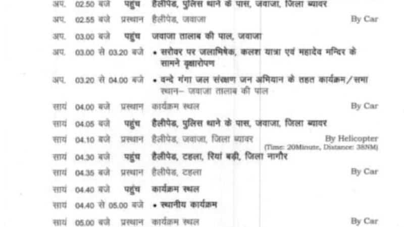 मुख्यमंत्री भजनलाल शर्मा का पुष्कर दौरा: वंदे गंगा जल संरक्षण जन अभियान में भागीदारी
