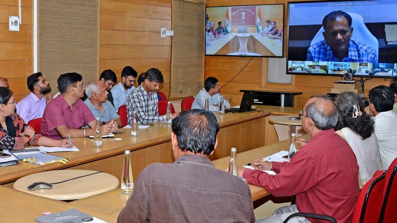 मुख्य निर्वाचन अधिकारी ने जिला निर्वाचन अधिकारियों को दिए निर्देश- एक पोलिंग बूथ पर 1200 से अधिक मतदाता न हो -राजस्थान के लगभग 52 हजार 500 बीएलओ का जुलाई में प्रशिक्षण