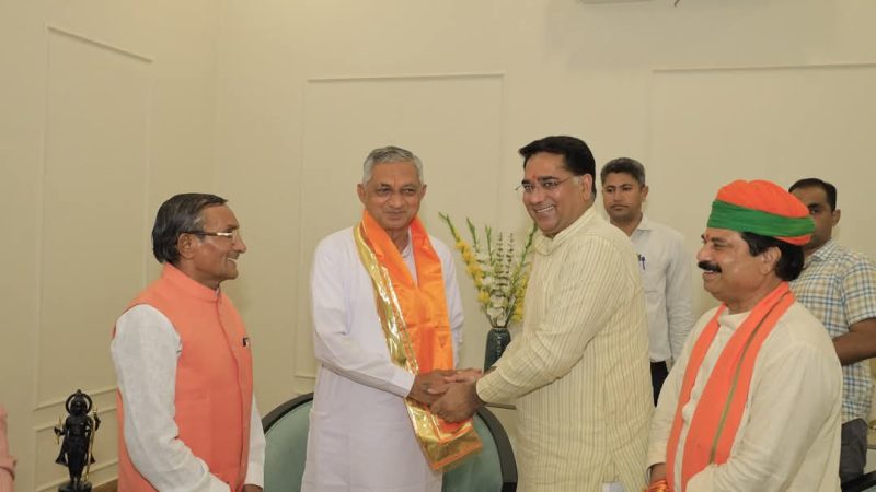 राजस्थान एवं गुजरात के जल संसाधन मंत्रियों की सौहार्दपूर्ण भेंट – जनकल्याण एवं सहकार्य की दिशा में महत्वपूर्ण संवाद