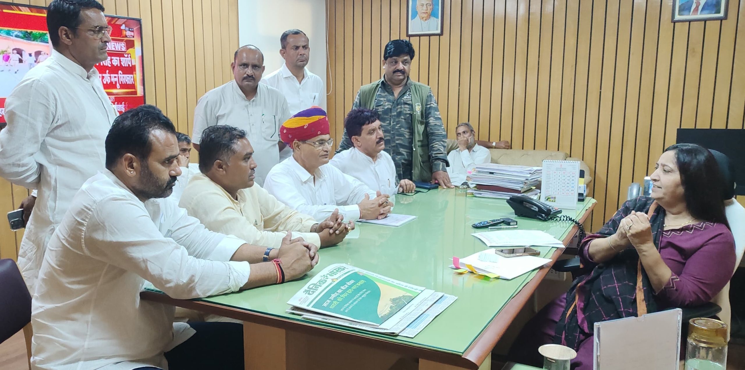 नरेगा सामग्री का 12 सो करोड रुपए सोमवार से होगा रिलीजशासन सचिवालय में अधिकारियों से मिला सरपंच संघ का प्रतिनिधिमंडल,