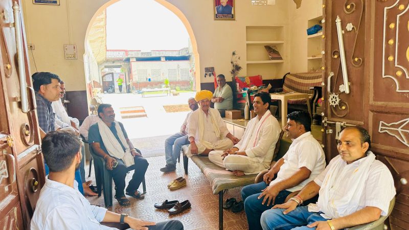 किशनगढ़ विधायक विकास चौधरी ने किया विधानसभा क्षेत्र का दौरा: अतिवृष्टि से प्रभावित किसानो से मिले, विशेष राहत पैकेज की मांग को दोहराया
