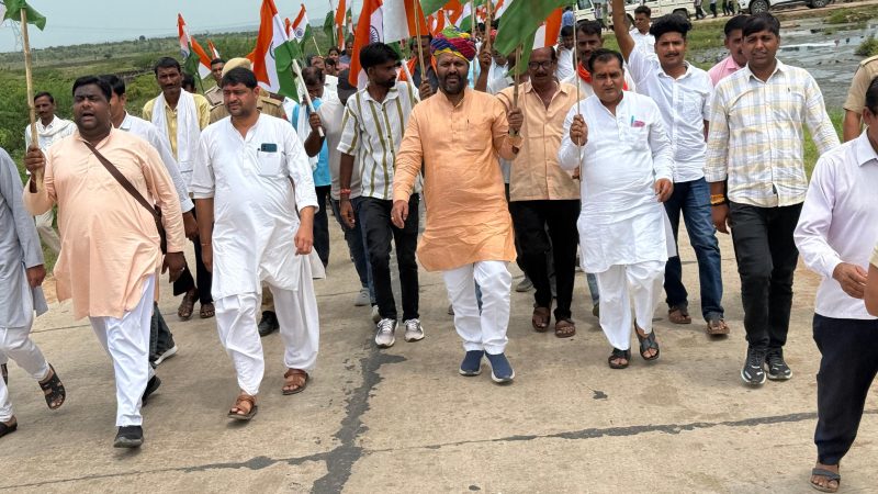 करौली के मासलपुर मंडल में भव्य तिरंगा यात्रा का आयोजन