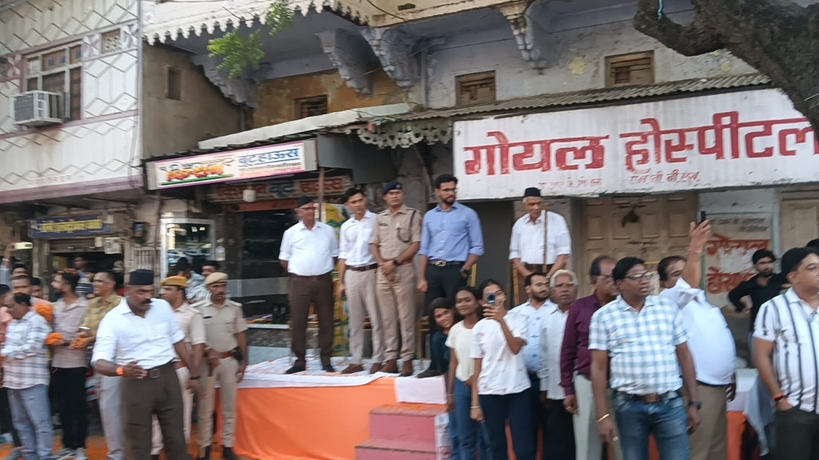 नसीराबाद में संघ का विराट पथ संचलन, शताब्दी वर्ष प्रवेश पर हुआ आयोजन