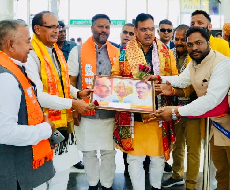 बजरंग मण्डल की ओर से मुख्यमंत्री भजन लाल शर्मा व केन्द्रीय कृषि मंत्री शिवराज सिंह चौहान का स्वागत एवं अभिनंदन