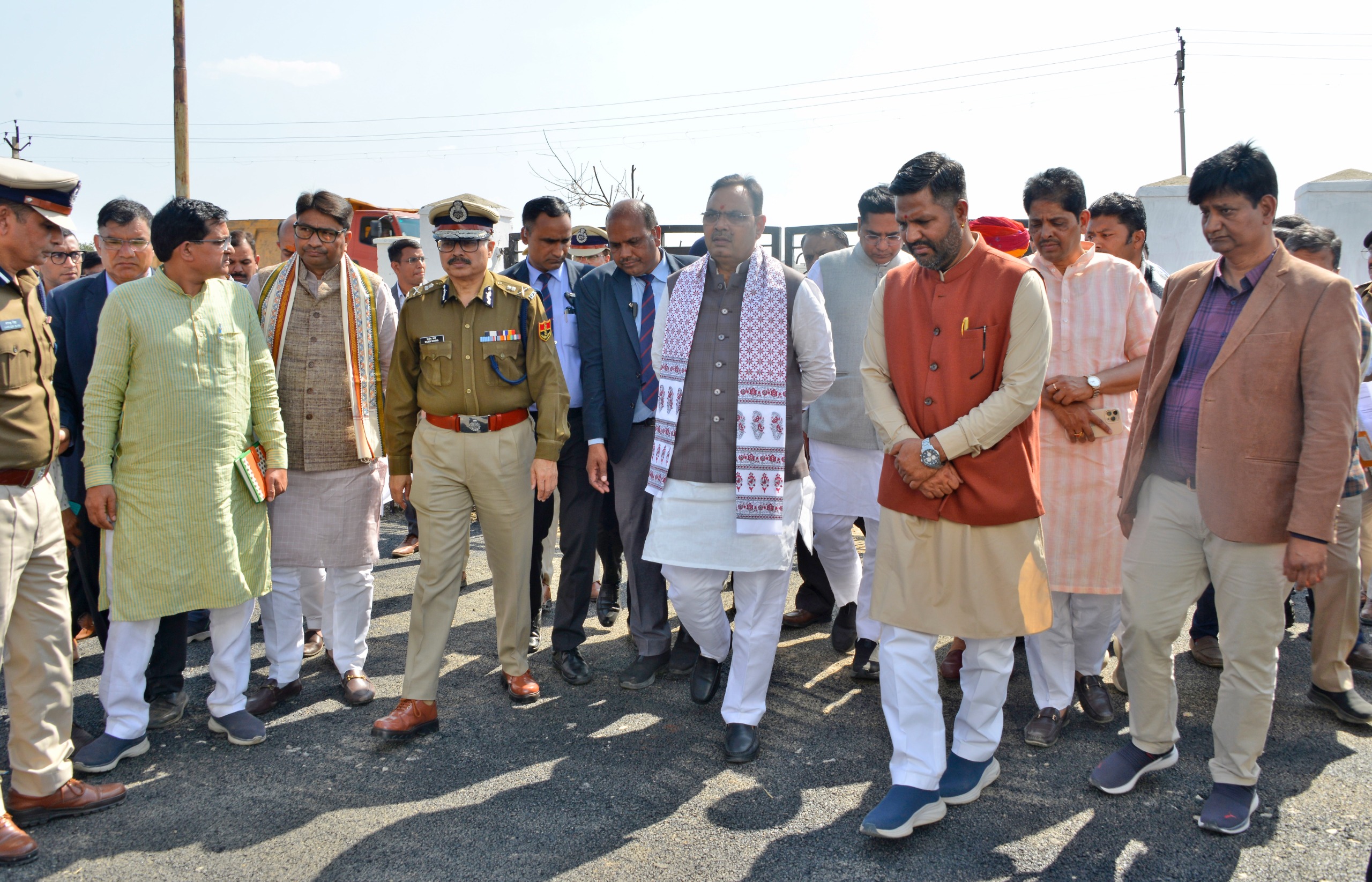 सीएम भजनलाल शर्मा ने प्रधानमंत्री दौरे की तैयारियों का लिया जायजा