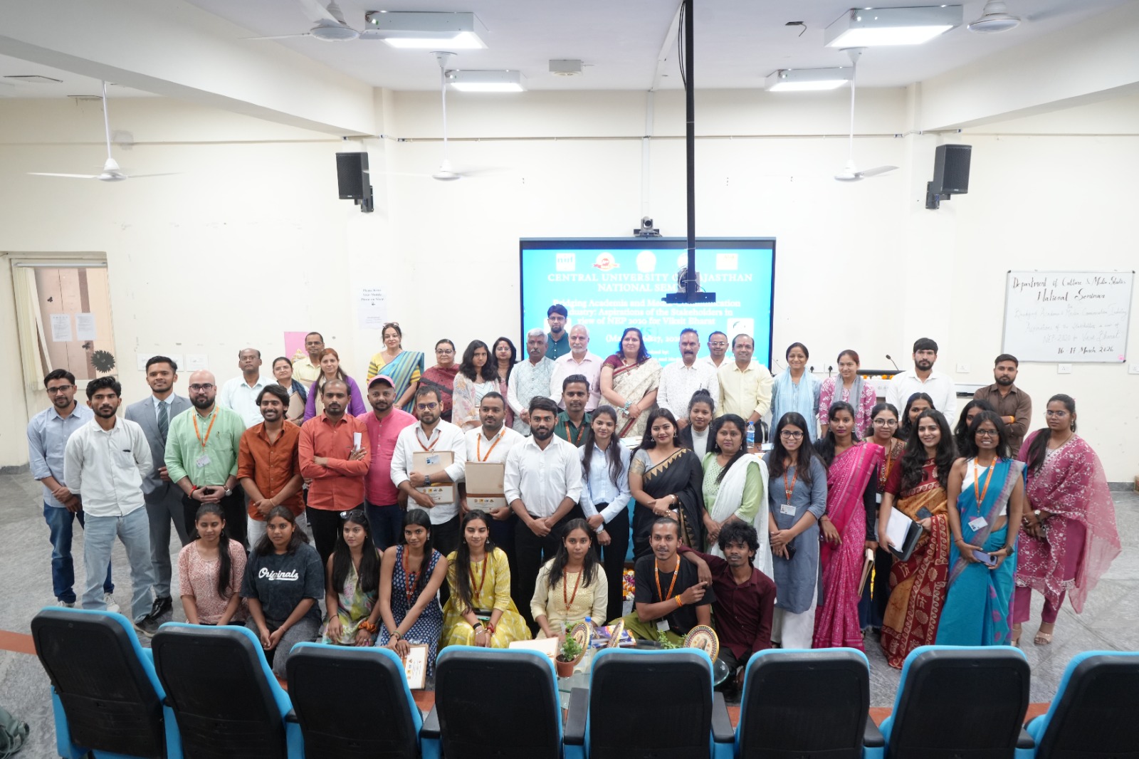 मीडिया, शिक्षा और उद्योग के समन्वय पर सीयू राजस्थान में राष्ट्रीय संगोष्ठीराजस्थान केंद्रीय विश्वविद्यालय के संस्कृति एवं मीडिया अध्ययन विभाग द्वारा “ब्रिजिंग एकेडेमिया एंड मीडिया कम्युनिकेशन इंडस्ट्री: एस्पिरेशन ऑफ द स्टेकहोल्डर्स