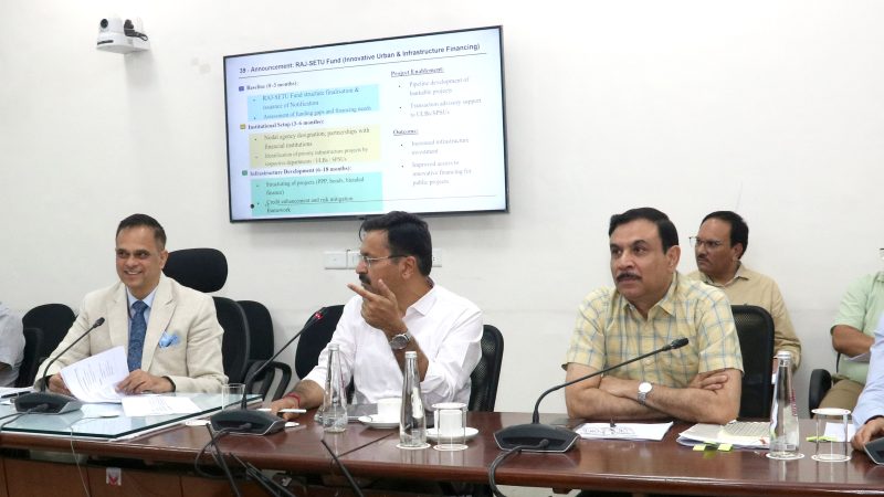 मुख्य सचिव की अध्यक्षता में रिफॉर्म संबंधी बजट घोषणाओं की समीक्षा बैठक आयोजित-जनहितकारी योजनाओं की नियमित मॉनिटरिंग के दिये निर्देश