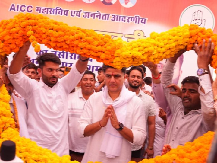 नसीराबाद में सचिन पायलट का स्वागत, कार्यकर्ताओं ने जताया उत्साह