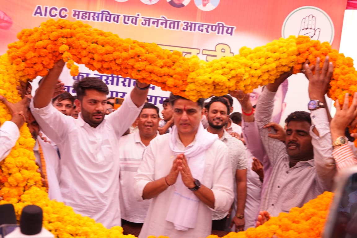 नसीराबाद में सचिन पायलट का स्वागत, कार्यकर्ताओं ने जताया उत्साह