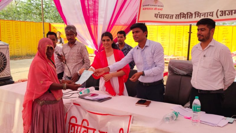 जिला परिषद सीईओ राम प्रकाश ने किया गुढा खुर्द शिविर का निरीक्षण*