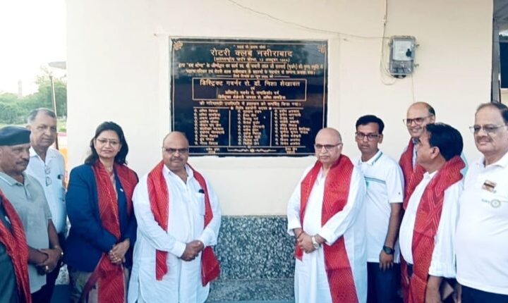 जनसेवा में रोटरी क्लब आगे—नसीराबाद बस स्टैंड का बदला स्वरूप, यात्रियों को गर्मी-बारिश से राहत