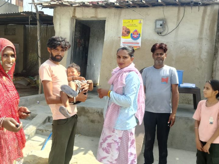 राष्ट्रीय पल्स पोलियो महाअभियान : कुशायता क्षेत्र में 0–5 वर्ष के बच्चों को पिलाई गई पोलियो की खुराक