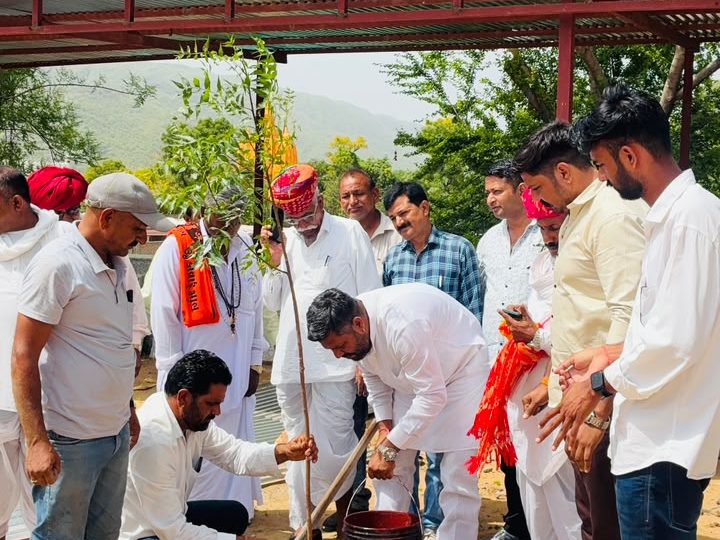 रक्तदान, गौसेवा और पौधारोपण के साथ मनाया गया ओमप्रकाश भडाणा का जन्मदिन