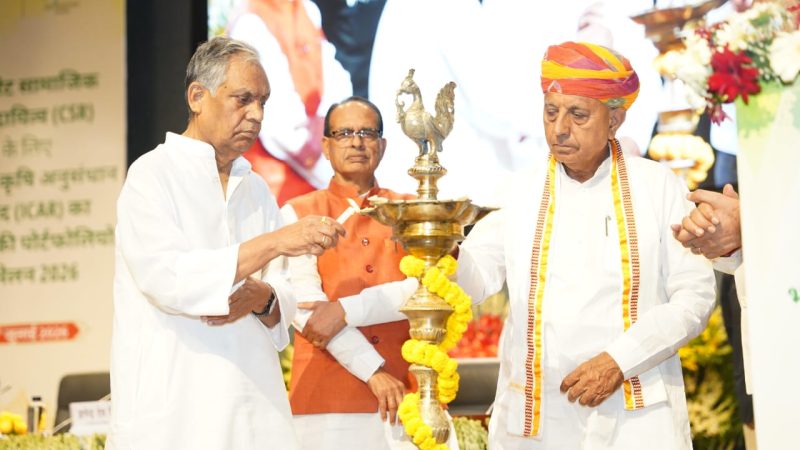 कृषि अनुसंधान, नवाचार और तकनीक के माध्यम से किसानों की समृद्धि के लिए सरकार प्रतिबद्ध : भागीरथ चौधरी