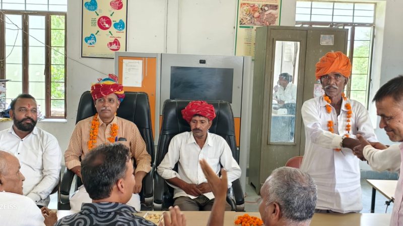 देवलियाकला ग्राम पंचायत में जगदीश प्रसाद रैगर ने प्रशासक का पदभार संभाला