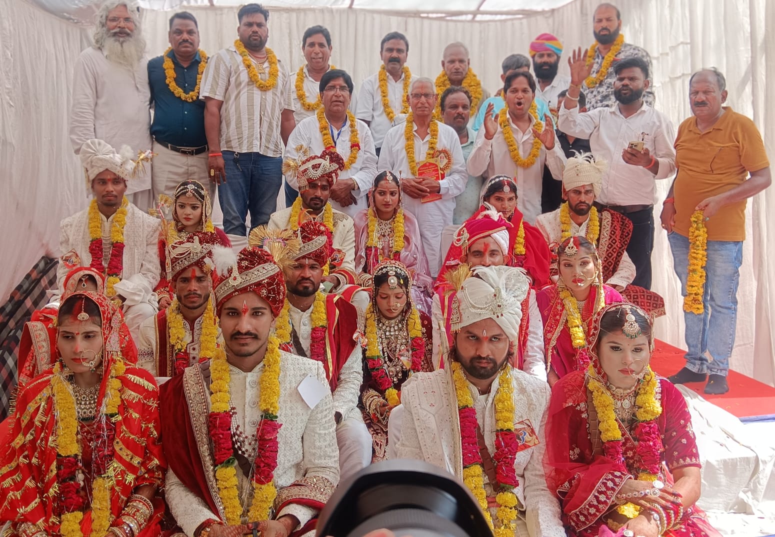 वाल्मीकि समाज के आठ जोड़े बंधे परिणय सूत्र में