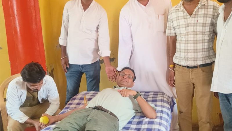 चन्द्रशेखर आजाद की पुण्य स्मृति में रक्तदान शिविर, 56 यूनिट रक्त संग्रहित