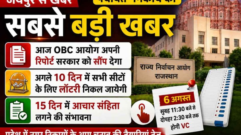 ओबीसी आयोग की रिपोर्ट आज सरकार को, पंचायत-निकाय चुनाव की तैयारियां अंतिम चरण में