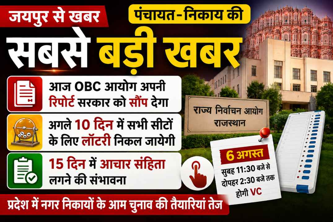 ओबीसी आयोग की रिपोर्ट आज सरकार को, पंचायत-निकाय चुनाव की तैयारियां अंतिम चरण में