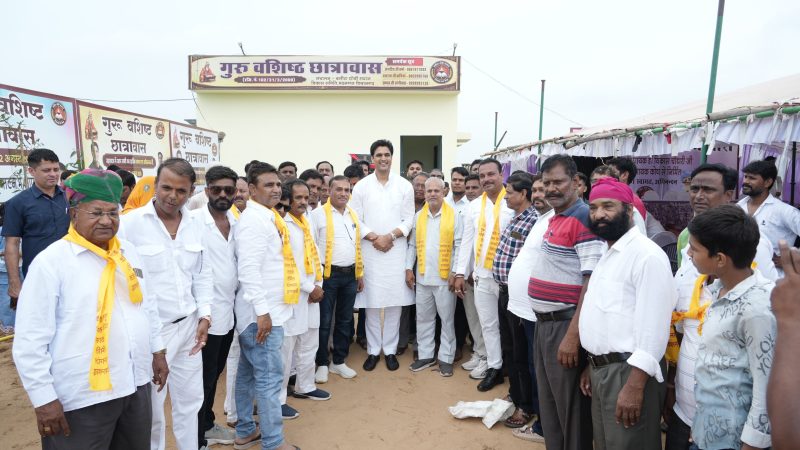 किशनगढ़ विधायक डॉ. विकास चौधरी ने हवाई अड्डे के पास विधायक कोष से निर्मित ‘गुरु वशिष्ठ छात्रावास भवन’ का फीता काटकर किया उद्घाटन, परिसर में किया पौधारोपण..