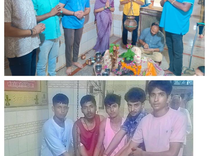 धानेश्वर की डाक कांवड़ से गूंजा ‘हर-हर महादेव’, नीलेश्वर महादेव का हुआ जलाभिषेक