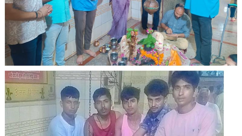 धानेश्वर की डाक कांवड़ से गूंजा ‘हर-हर महादेव’, नीलेश्वर महादेव का हुआ जलाभिषेक