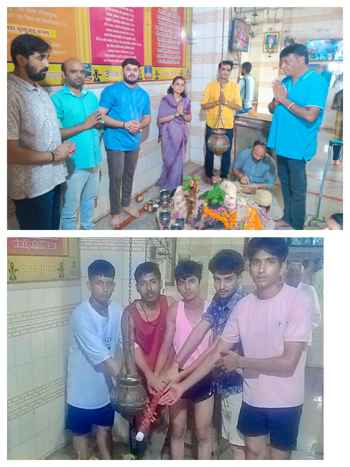 धानेश्वर की डाक कांवड़ से गूंजा ‘हर-हर महादेव’, नीलेश्वर महादेव का हुआ जलाभिषेक