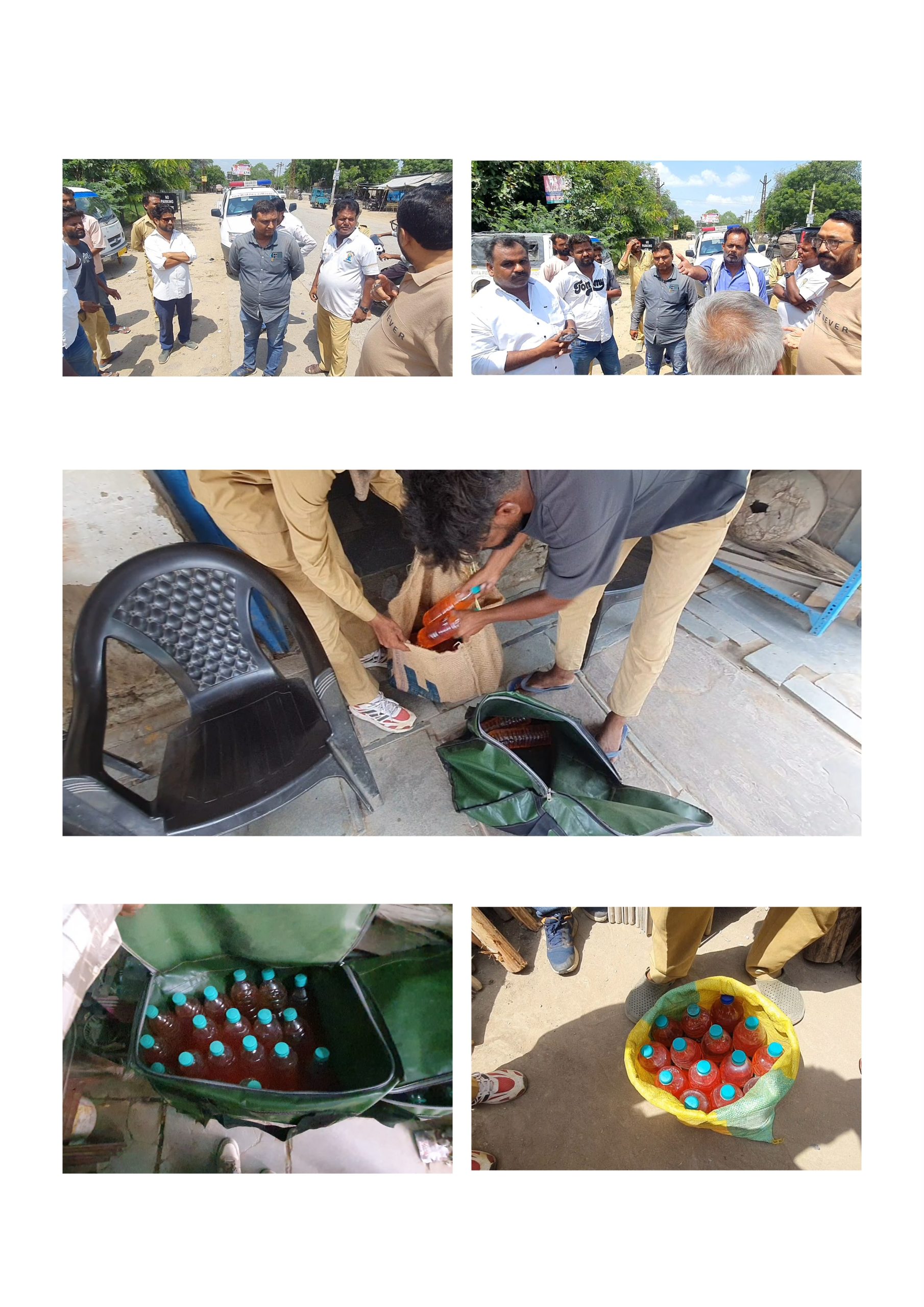 नसीराबाद में खुले रूप से बोतलों में पेट्रोल भरकर बेचने की सूचना पर छावनी परिषद नसीराबाद ने बुधवार को कार्रवाई करते हुए दो स्थानों पर छापेमारी की। कार्रवाई के दौरान कुल 34 लीटर पेट्रोल जब्त किया गया।