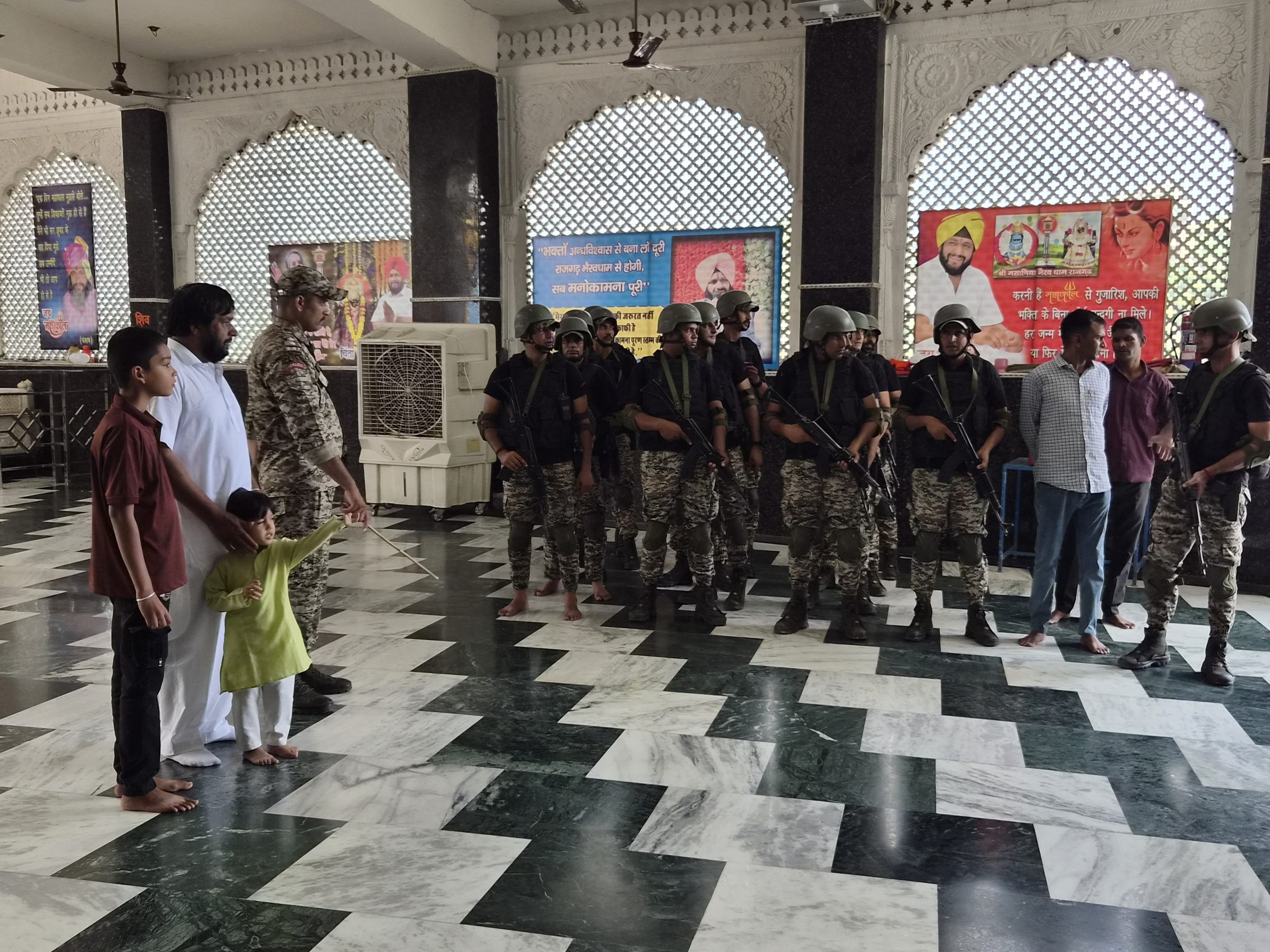 राजगढ़ भैरव धाम में ATS की मॉक ड्रिल, श्रद्धालुओं की सुरक्षा व्यवस्था का लिया जायजा