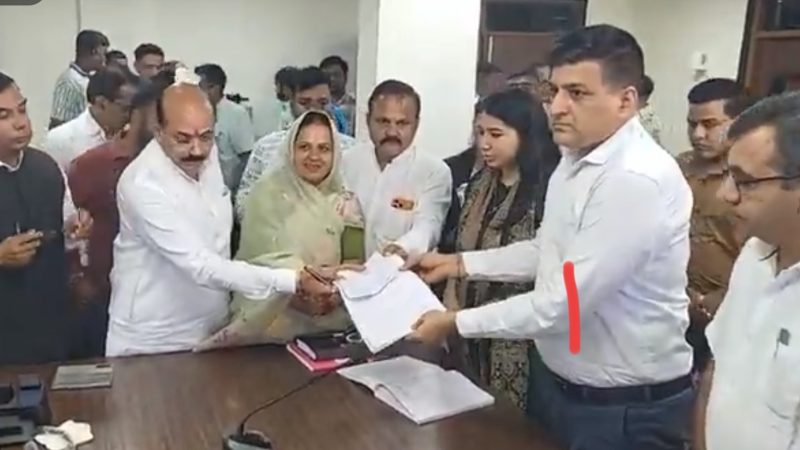 अजमेर मेयर पद के लिए अनामिका शर्मा ने भरा नामांकन