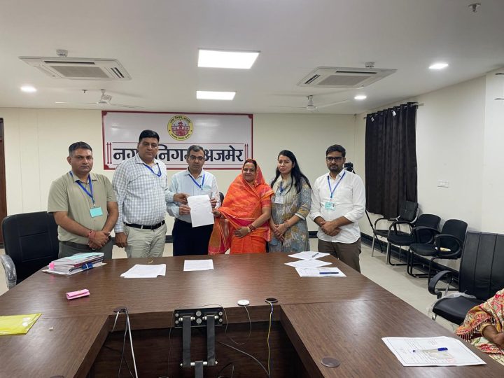 अजमेर में भाजपा का बोर्ड, अनामिका शर्मा बनीं मेयर; 43 वोट लेकर दर्ज की जीत