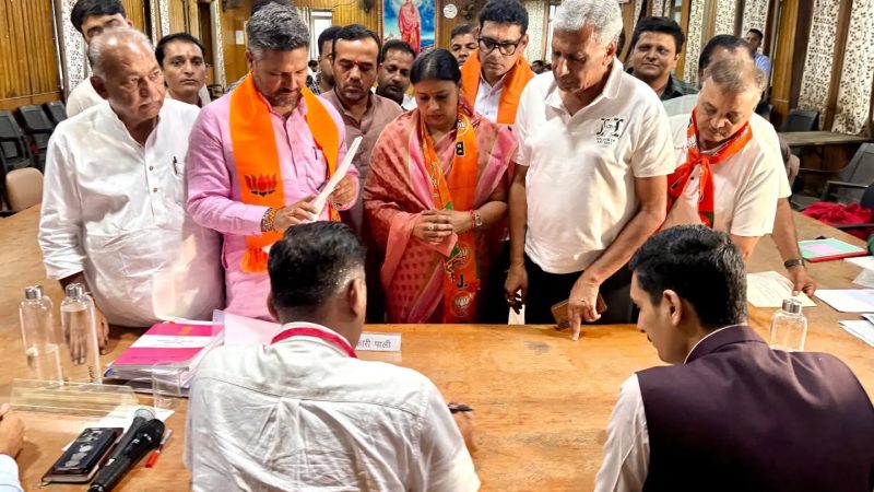 पाली में भाजपा ने नमिता बुबकिया पर जताया भरोसा, महापौर की कुर्सी के लिए सियासी गणित तेज