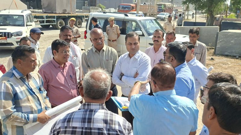 रीडकोर मेगा हाईवे का जिला कलक्टर ने किया निरीक्षण