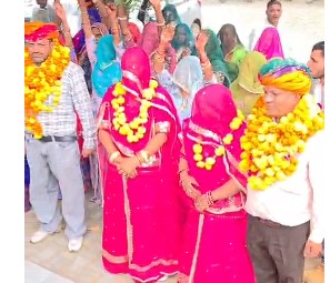 कानाखेड़ी में 35 वर्षीय सुमन देवी ने संभाला सरपंच पदभार, पूजा-अर्चना के बाद हुआ स्वागत