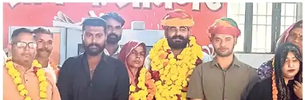 श्रीनगर ग्राम पंचायत के सबसे युवा सरपंच बने 23 वर्षीय उज्ज्वल यादव